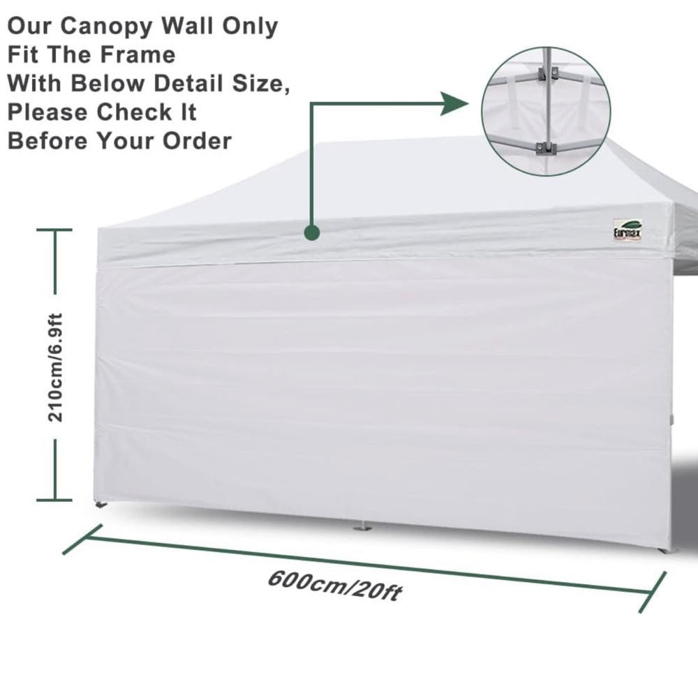 Blue Pop-Up Canopy Side Wall Panel - Picture 2 of 8